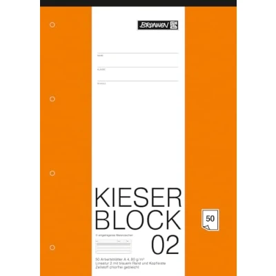 Imagen de Baier &amp; Schneider Bloc de papel cartas (tamaño A4, con rayas 2 K, 50 unidades), color blanco