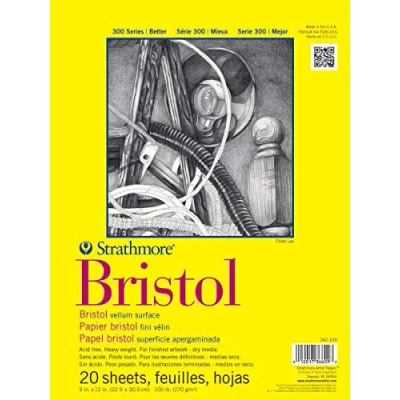 Imagen de Strathmore Bristol Vellum Paper Pad 9 &quot;X 12&quot; 20 fogli