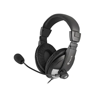 Imagen de NGS MSX9 Pro Auricular con Diadema Acolchada, Control de Volumen hasta 20 Hz, Micrófono y Conexión Jack 3,5MM