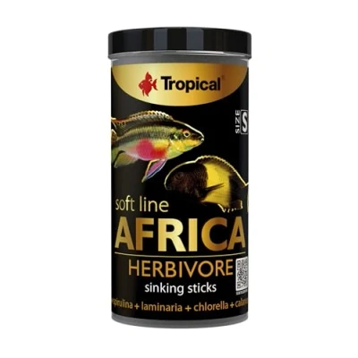 Imagen de Soft Line Africa Herbivore Size S 250ml / 150g el alimento Blando en Forma de Sticks Que se Hunden para los Peces africanos herbívoros y omnívoros