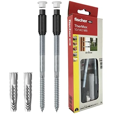 Imagen de fischer Tacos para fijación a revestimiento aislado Grigio Cappotto Max 140 mm