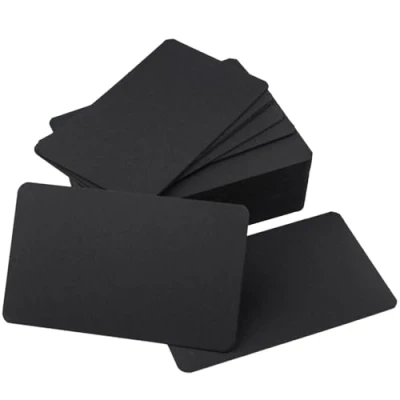 Imagen de 100 Piezas Negro Tarjetas de Papel Kraft,Fichas,Tarjetas Papel,Tarjetas Visita,Tarjetas Aprendizaje,Tarjetas Memoria,Tarjetas Estudio,Tarjetas Mensaje 54 x 88 mm