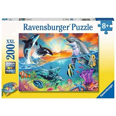 Imagen de Ravensburger Ozeanbewohner Animals Puzle de 200 Piezas, Color Amarillo, 500 (12900)