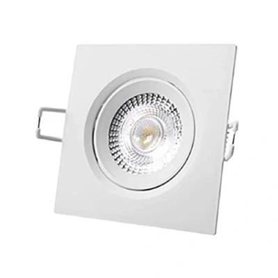 Imagen de EDP 31655 Downlight Led Empotrar, Cuadrado Marco Blanco, 5W 6.400K, 5 W, Normal
