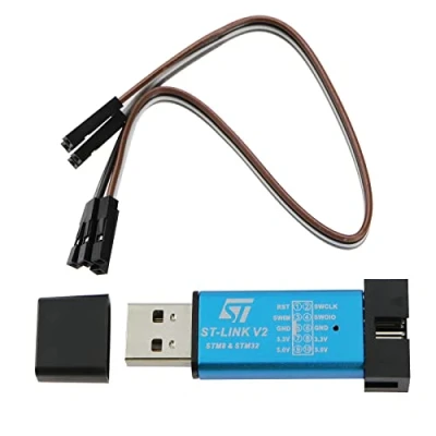 Imagen de eMagTech Descargador de emulador ST Link V2 Compatible con Descarga y depuración STM8 STM32 Editor