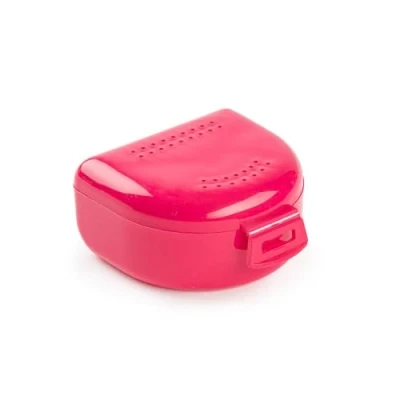 Imagen de GOOD STUFF Caja para aparato de dientes, mordazas y dentaduras Funda transpirable con orificios ventilación Portátil, resistente fácil limpiar 75 x 60 35 mm Porta Bite Dental