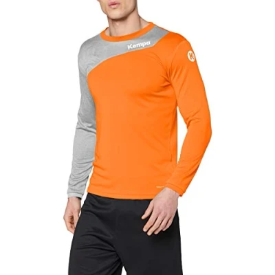 Imagen de Kempa Core 2.0 Longsleeve Camiseta M/L De Entrenamiento Balonmano, Hombre, Naranja Fresh/Gris Oscuro, XL