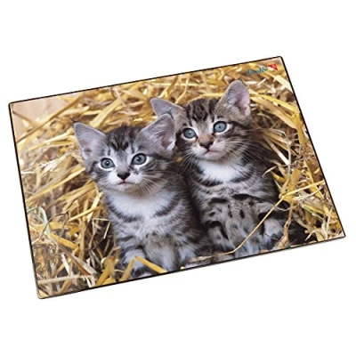 Imagen de Läufer Schreibunterlage Katzen im Stroh, 400 x 530 mm