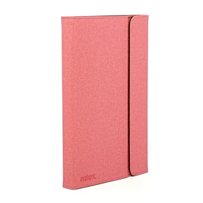 Imagen de Funda tablet Nilox NXFB004, Universal, Para de 9.7&quot; a 10.5&quot;, Poliéster, Tapa libro, Rosa