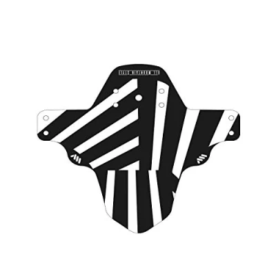 Imagen de All Mountain Style Guardabarros delantero Protege a tí y tu bicicleta, Zebra/Negro