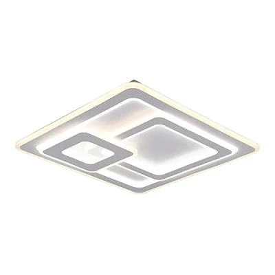 Imagen de Trio, Plafón, Jive incl. 1 x LED,SMD,48,0 Watt,2700 6000K,5600 Lm. Plástico, Blanco, Cuerpo: Metal, estera blanca A:80,0cm, L:73,0cm, A:7,6cm Interruptores separados,Mando a distancia