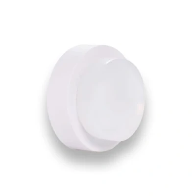 Imagen de EVI Herrajes Tope de Puerta Adhesivo para Pared/Manilla 24 x 14 mm Goma Blanca Acero Inoxidable Lacado Blanco Incluye Tornillo + Taco Sujeción Mod. 04020524TPMBL
