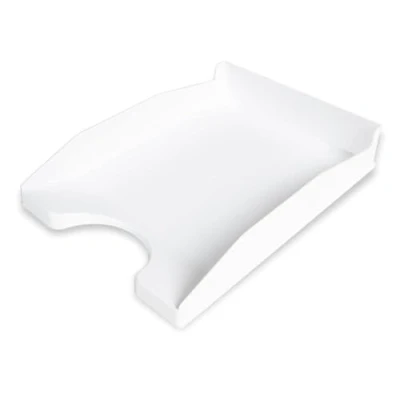 Imagen de Officepaper 3 Bandejas Oficina apilables para Documentos y Folios Bandeja apilable Escritorio de A4 Color Blanco