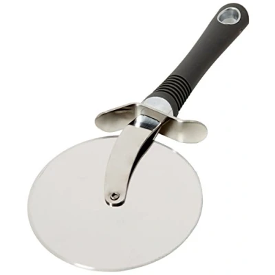 Imagen de KitchenCraft Cortador de Pizza, Rueda 10 cm, Mango Suave al Tacto, Acero Inoxidable, Color Plata/Gris, 28 x 18 cm