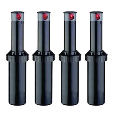Imagen de Suinga Pack 4 Aspersores de riego KRain SuperPro 3/4&quot;, Angulo Ajustable, Alcance 7,9 a 14,9 m, Aspersor turbina Profesional