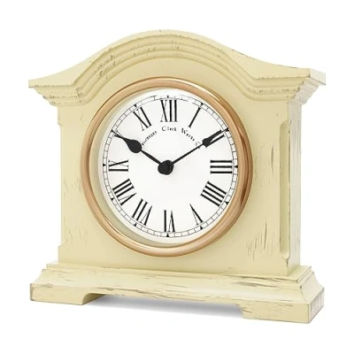 Imagen de Towcester Clock Works Co. Reloj de sobremesa, plástico, talla única, Color Crema Envejecida