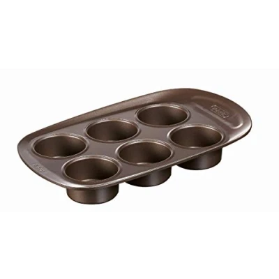 Imagen de Pyrex Bandeja 6 Magdalenas ASIMETRIA PX Moldes, Metal, Multicolor