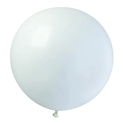 Imagen de Paquete 10 maxi globos en latex natural Premium Quality G40 (Ø 100cm / 40&quot;), blanco marfil