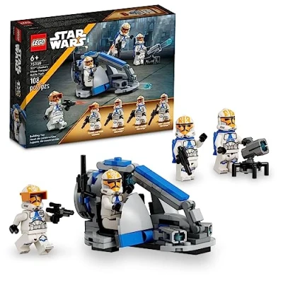 Imagen de LEGO Star Wars 332nd Ahsoka&#039;s Clone Trooper Battle Pack 75359 Juego de juguetes construcción con 4 figuras Wars, incluyendo el capitán clon Vaughn, juguete para niños 6 a 8