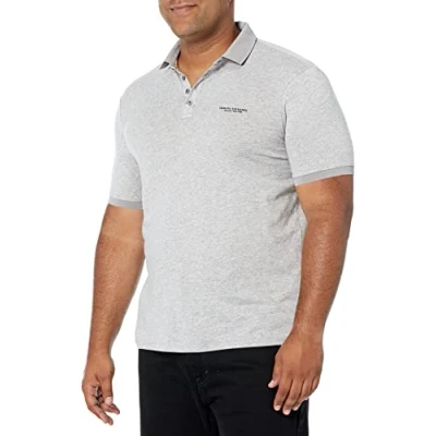 Imagen de Armani Exchange 4 Buttons Polo, Gris (Bros Bc06 Alloy Htr 3901), Medium para Hombre