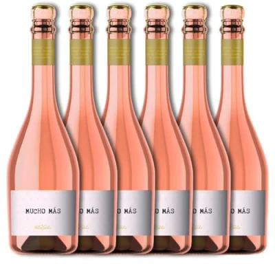 Imagen de Mucho Mas Sparkling Rosé, 6 botellas x 750 ml, 4500 ml total