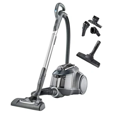 Imagen de AEG LX9 3 STM Aspiradora de Trineo Sin Bolsa Potencia, Gran Filtración, Fácil Vaciado, Radio acción 12m, 72dB Ruido, Cepillo Suelos Duros, 650W ,Depósito 1.6L,Azul Metalizado