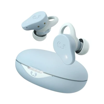 Imagen de Fresh &#039;n Rebel Twins Rush, Auriculares Deportivos Bluetooth In Ear con Cancelación Activa del Ruido Híbrida, Modo de Sonido Ambiente, Resistente al Agua (IP57), Micrófono Incorporado (Dusky Blue)