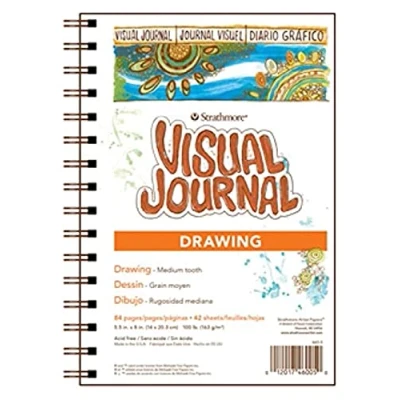 Imagen de Strathmore Dibujo de diario visual 5.5 x 8 pulgadas, 42 hojas, pulgadas