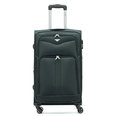 Imagen de Flight Knight Lightweight 4 Wheel 800D Soft Case Suitcases Anti Crack Cabin &amp; Hold Luggage Options Approved For Over 100 Airlines Including easyJet, BA Many More!