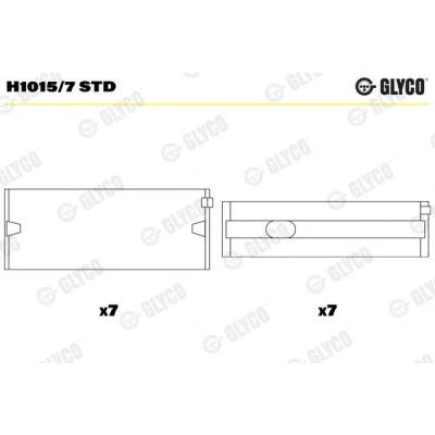 Imagen de GLYCO H1015/7 STD Cojinete de cigüeñal