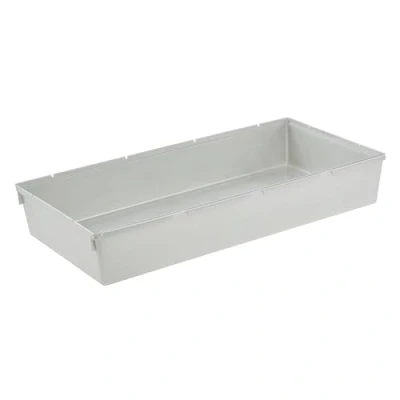 Imagen de keeeper Recipiente organizador, Combinable con otros recipientes, Plástico resistente (PP), 30 x 15 5 cm, Pepe, Plateado
