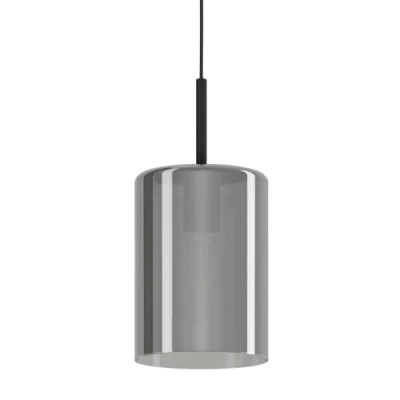 Imagen de Eglo Cadaques 1 lámpara colgante de foco, metal cromado y cristal transparente para mesa comedor salón, con casquillo E27