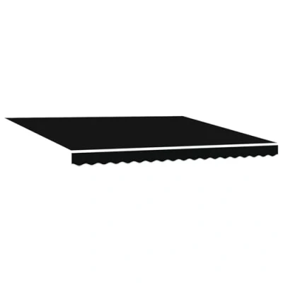 Imagen de vidaXL Tela de Reemplazo para Toldo Marco 4x3 m Negro