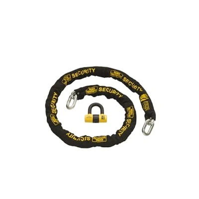 Imagen de Burg Wachter Cadena de seguridad para motocicleta, 2 m, 12 mm, color negro