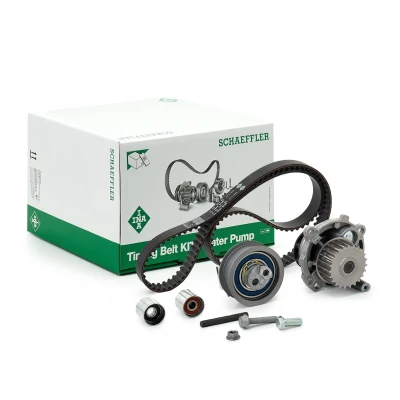 Imagen de INA 530 0445 32 bomba de agua + Kit Distribucion con VOLKSWAGEN: Golf 5, Passat B6 Berlina, Touran I, SEAT: Leon II Hatchback