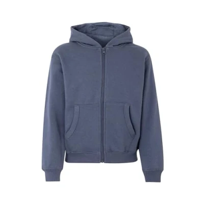 Imagen de Mukua Byron Kids, Sudadera niños con cremallera y capucha, color Denim Blue, Talla 7/8