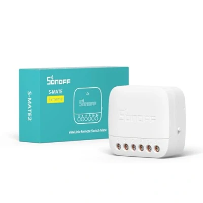 Imagen de SONOFF S MATE Extreme WIFI Switch MATE2， eWeLink Remote Sub device,Battery Powered. No Need for Zero line, Works With Gateway Device DUALR3/MINIR4