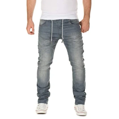 Imagen de WOTEGA Noah Jeans de Algodón para Hombre Joggers Mezclilla Hombres Mezclilla, Gris (Turbulence Grey 3R4215), W38/L36