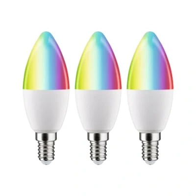 Imagen de Paulmann vela LED E14 5W 470lm ZigBee RGBW 3 ud