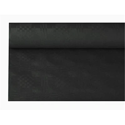 Imagen de Mantel de damasco Papstar para repujado, negro 8 x 1,2 m
