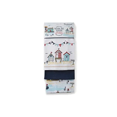 Imagen de Cooksmart TT1302_SML Beside The Seaside Paño de Cocina (3 Unidades), 100% algodón, Multicolor