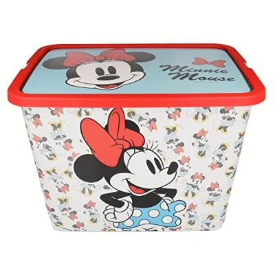 Imagen de Stor Caja de almacenaje con Cierre Click 23 litros Minnie Mouse