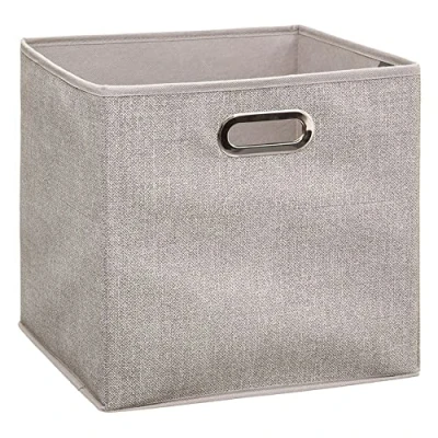 Imagen de 5five cesta de tela &quot;mix n modul&quot; 31x31cm beige jaspeado
