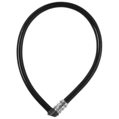 Imagen de ABUS cerradura de cable 3406C combinación acero 55 mm longitud con revestimiento plástico nivel seguridad 1 negro