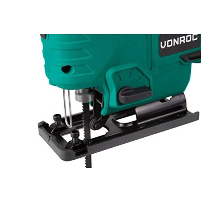 Imagen de VONROC Sierra de calar vertical inalámbrica VPower 20V (sin batería) Incl. hojas sierra, guía paralela y bolsa almacenamiento