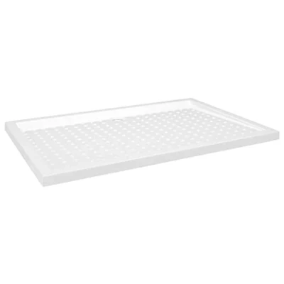 Imagen de vidaXL Plato de Ducha con Puntos Base Placa Receptor Cuarto Baño Aseo Resistente a Arañazos Manchas Antideslizante ABS Blanco 80x120x4 cm