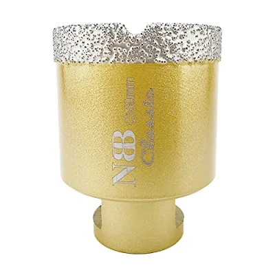 Imagen de NBB Broca de diamante con M14, corona para taladrar en seco y húmedo profesionalmente porcelana dura, cerámica, baldosas, granito, mármol, azulejo, Amoladora Angular (1, 50mm)