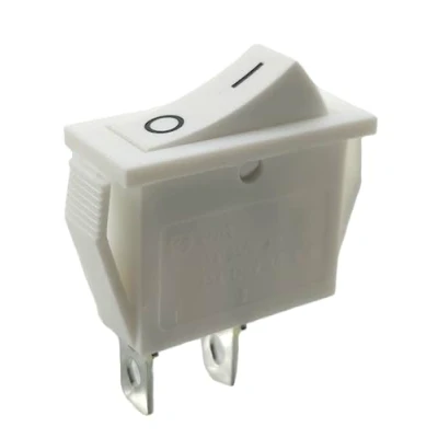 Imagen de Interruptor basculante empotrable (2 pines), 15 A 250 V CA, marco de 30,5 x 13,5 mm, color blanco