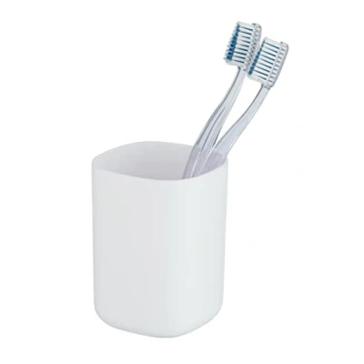 Imagen de Wenko Vaso de Dientes Davos, Blanco Mate, 10.5 x 7 cm