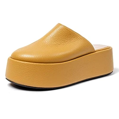 Imagen de L37 HANDMADE SHOES Fenomenal, Sandalia Mujer, Amarillo, 36 EU